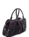 BBERRY Brit KNIGHT Black Perforated Patent Duffle