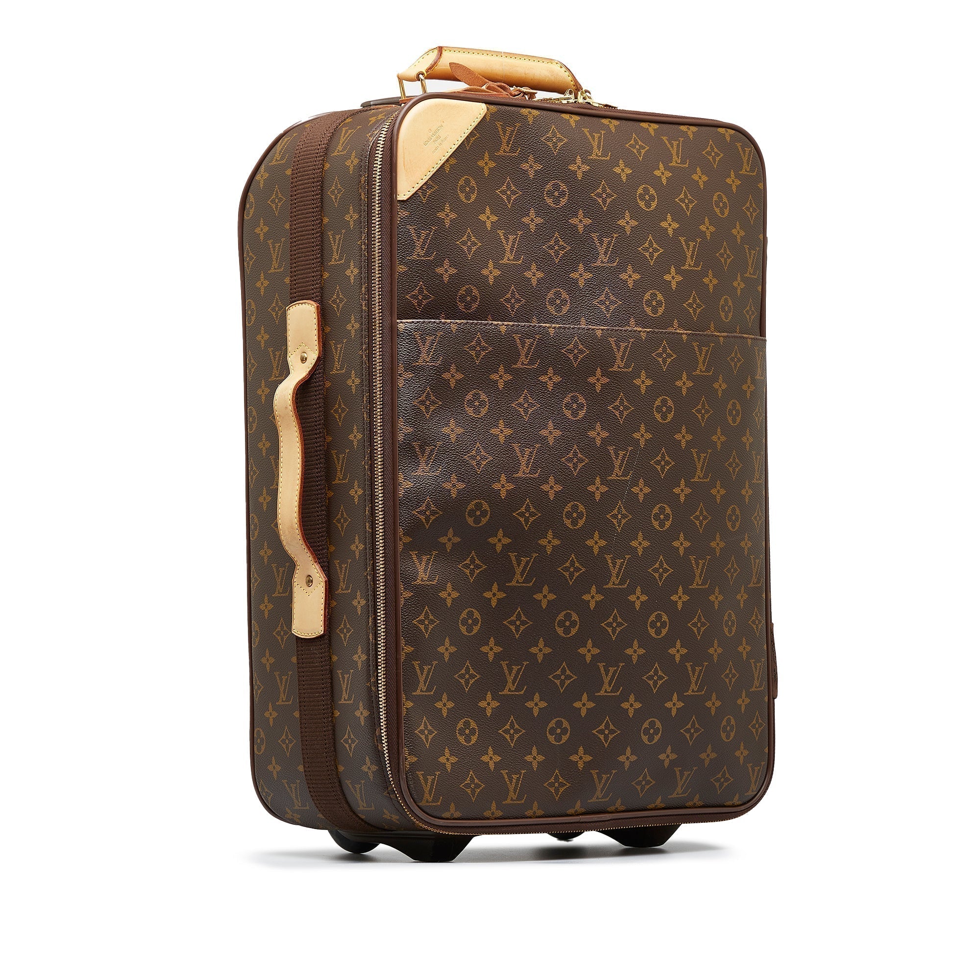 Brown LV Monogram Pegase 55 Travel Bag