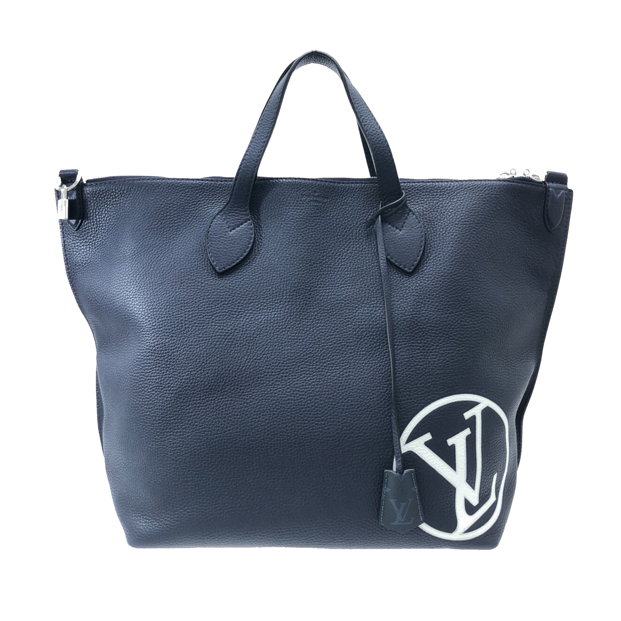 Blue LV Taurillon East Side Tote GM Satchel