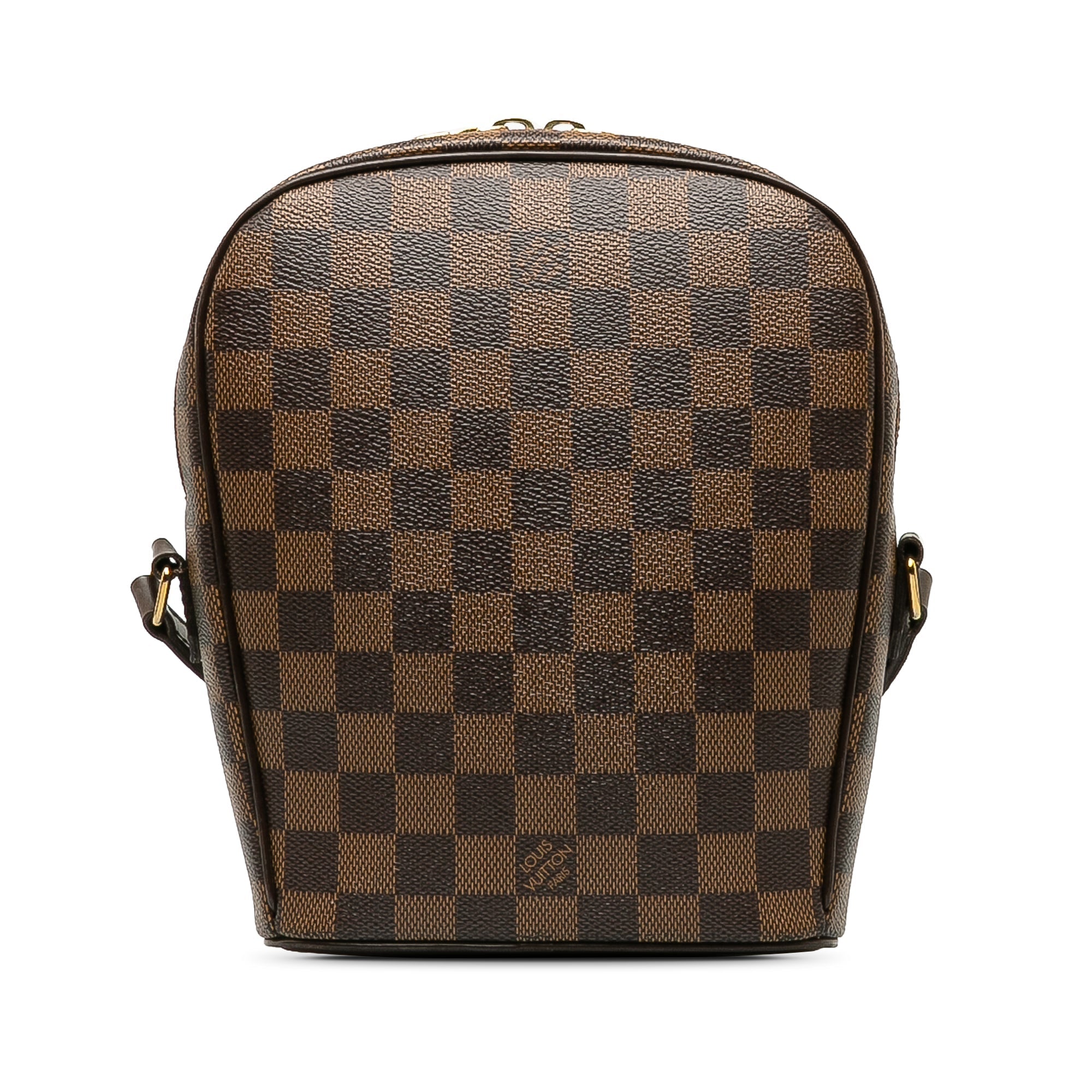 Brown LV Damier Ebene Ipanema PM Crossbody Bag