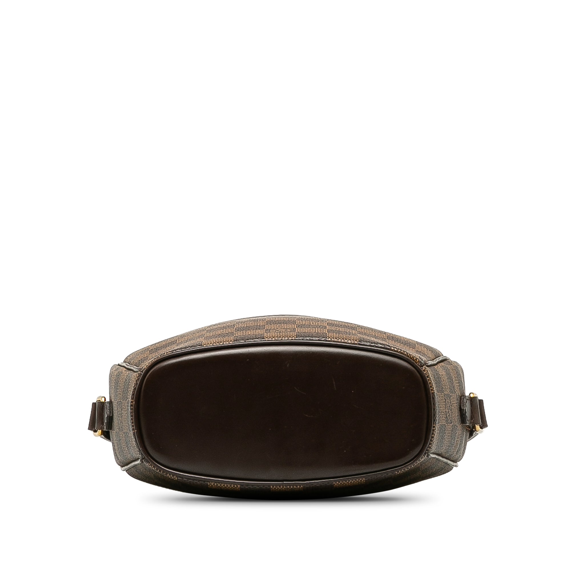 Brown LV Damier Ebene Ipanema PM Crossbody Bag