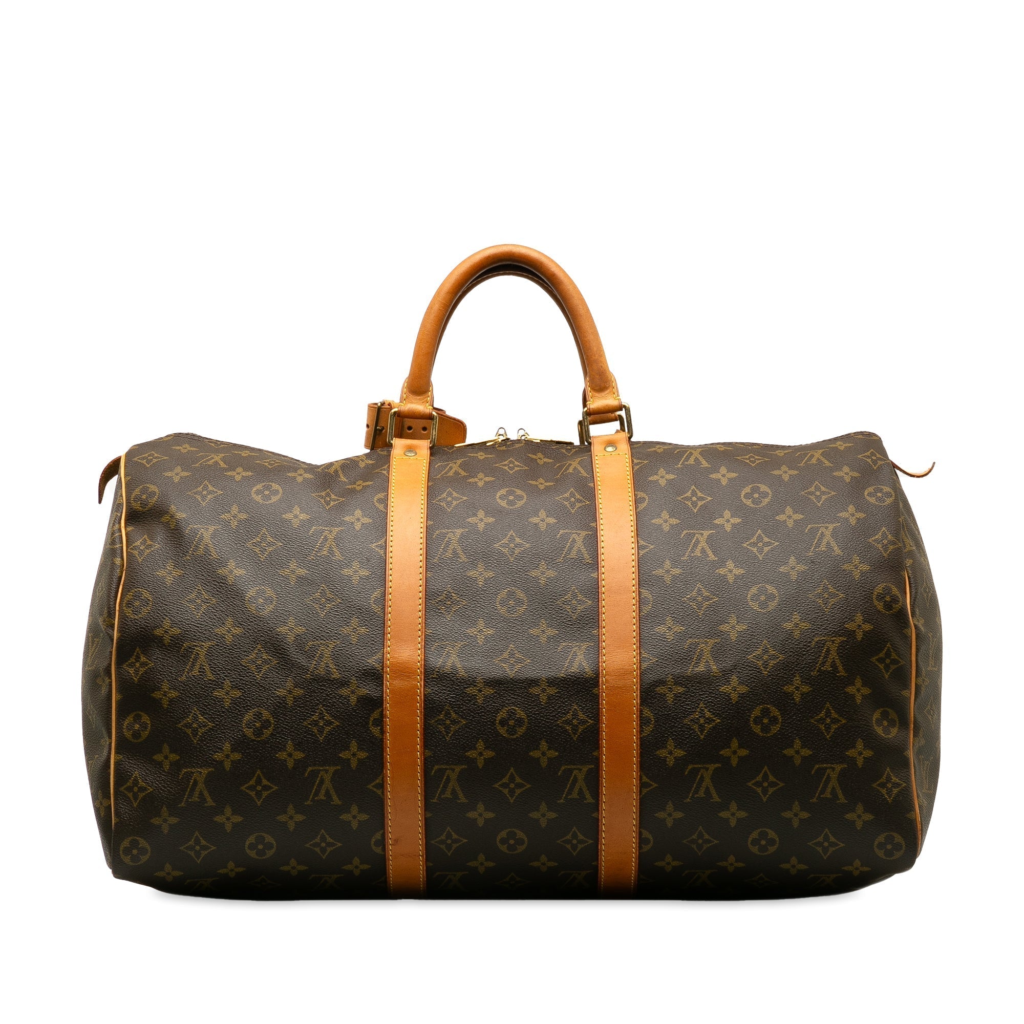 Brown LV Monogram Keepall 50 Travel Bag