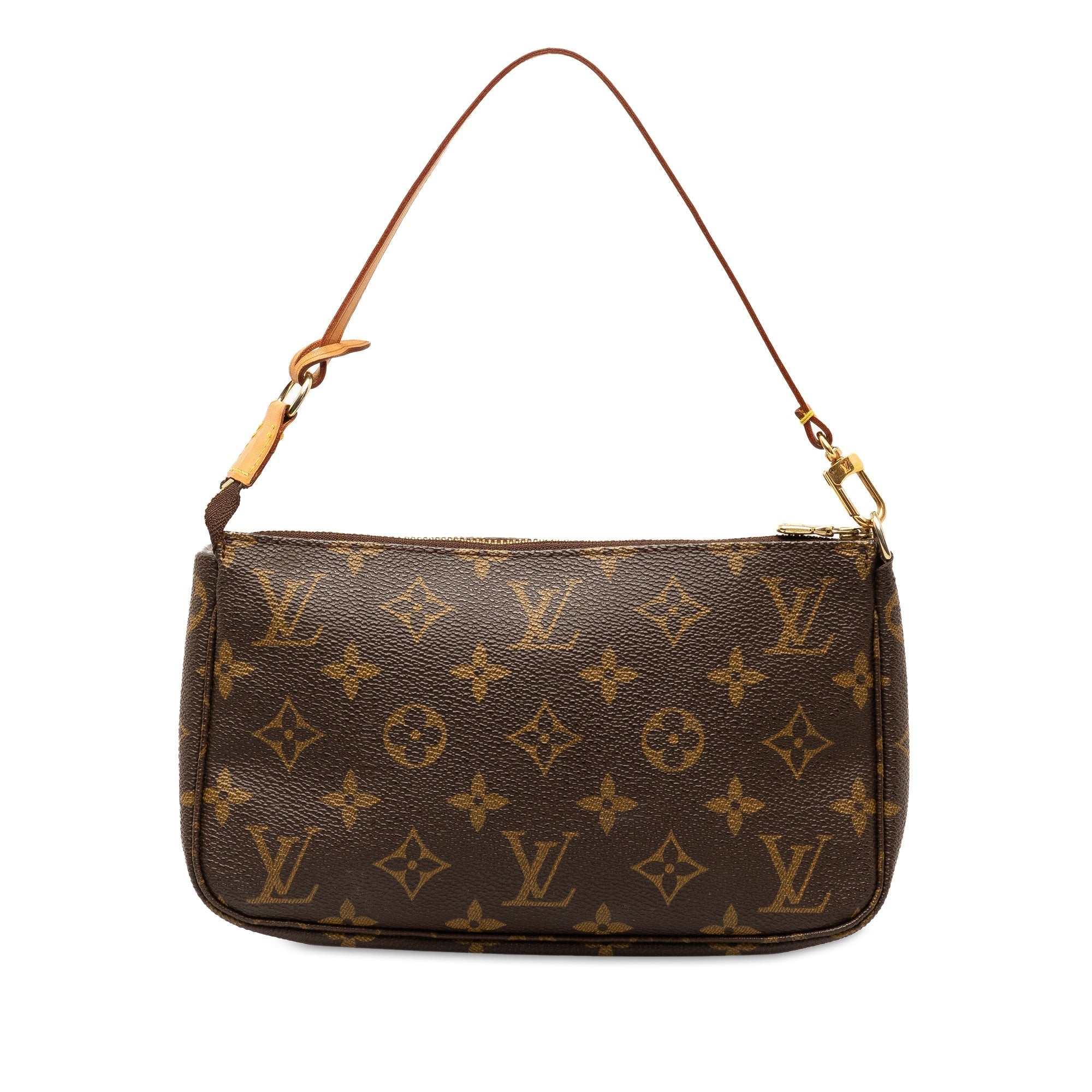 Brown LV Monogram Pochette Accessoires Shoulder Bag