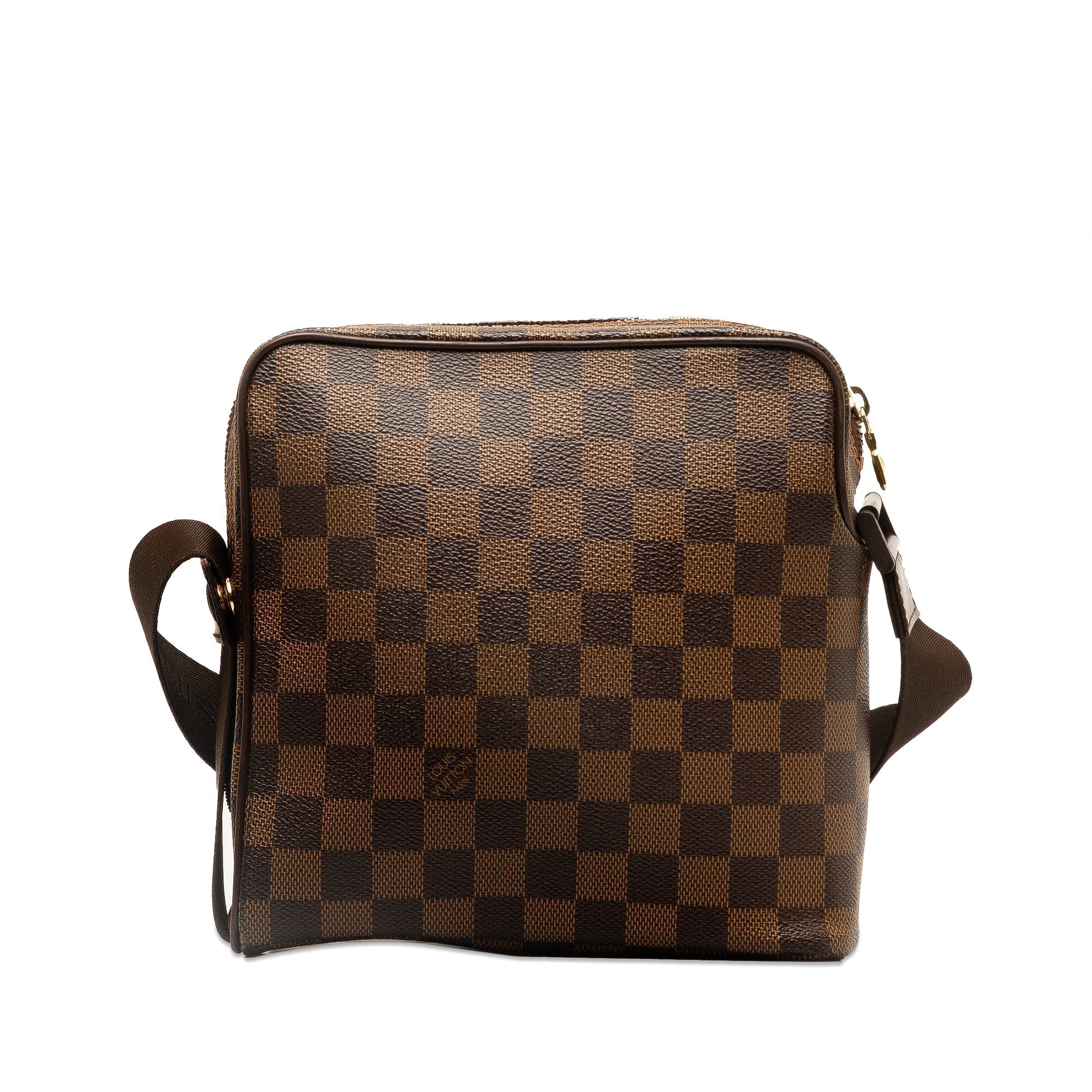 Brown LV Damier Ebene Olav PM Crossbody Bag