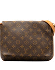 Brown LV Monogram Musette Tango Short Strap Shoulder Bag