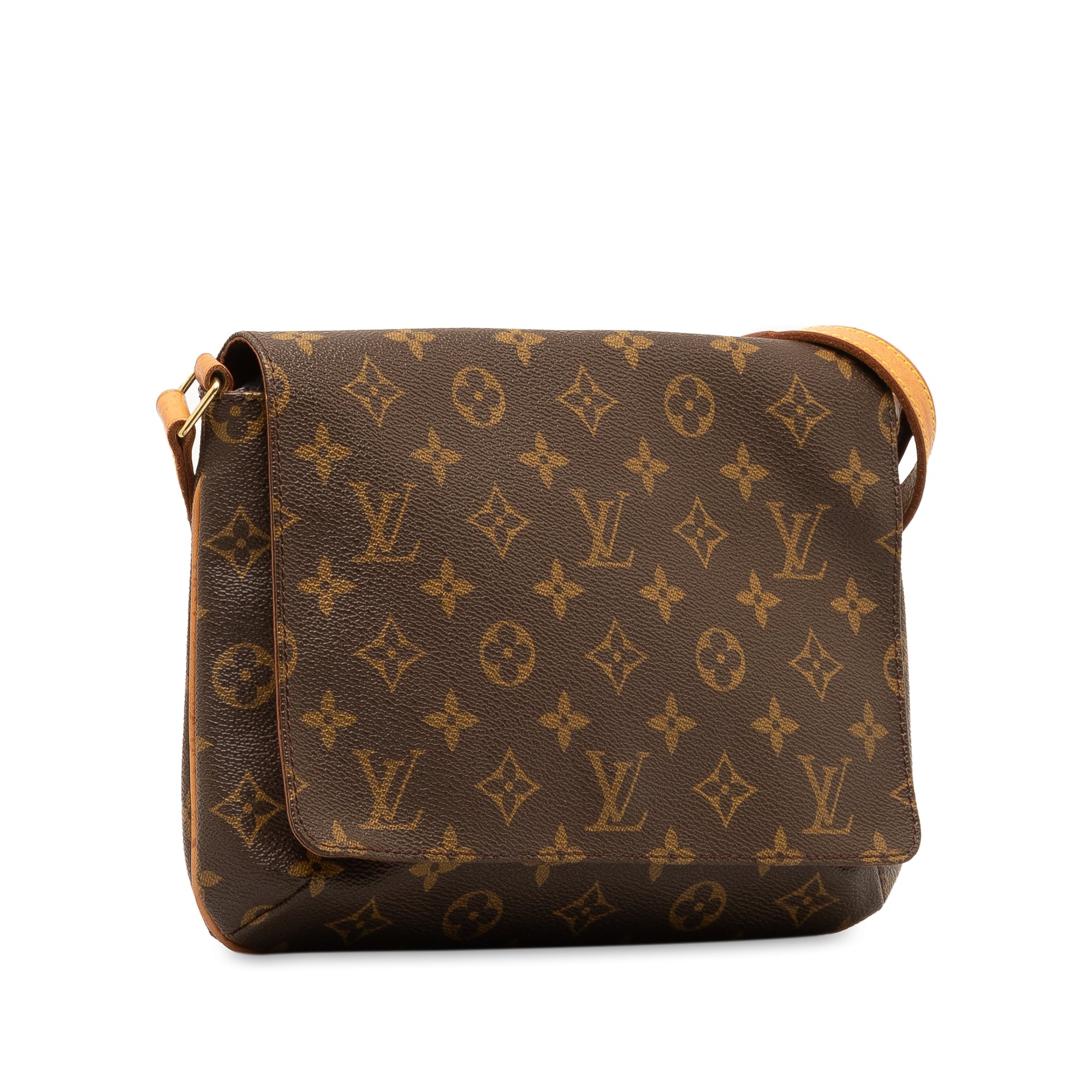 Brown LV Monogram Musette Tango Short Strap Shoulder Bag