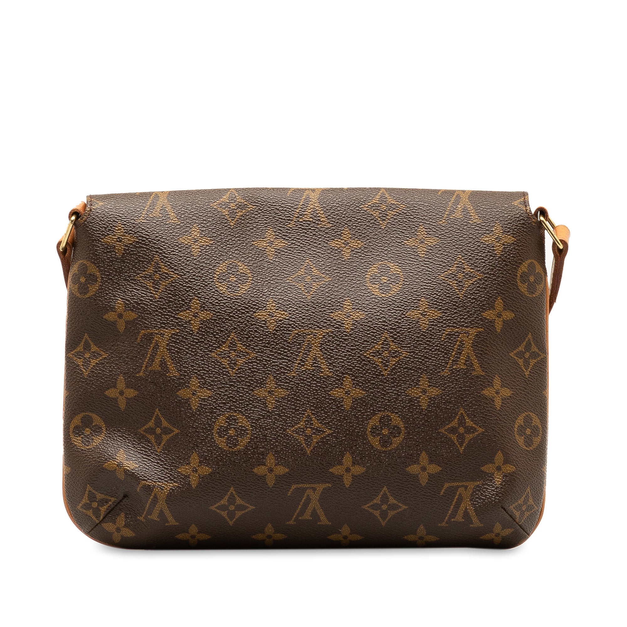 Brown LV Monogram Musette Tango Short Strap Shoulder Bag