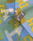 CHRISTIAN D1OR 2005 "J'ADORE D1OR' BLUE & GREEN SILK SCARF