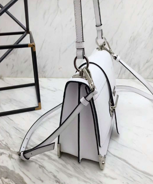 PRD Cahier Calf Leather Bag White