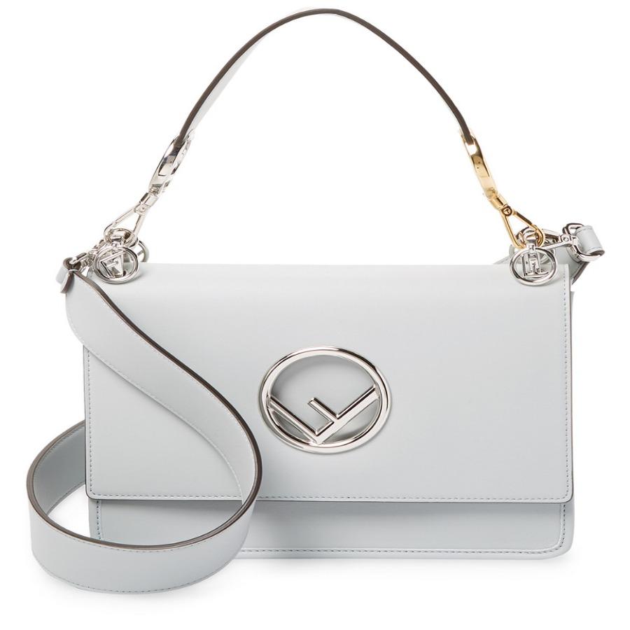 FNDI Kan I F White Leather Bag