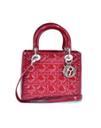 Cannage Patent Leather Lady D1OR Bag