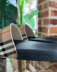 BBERRY Beige Furley Vintage Check Slides Men SZ43