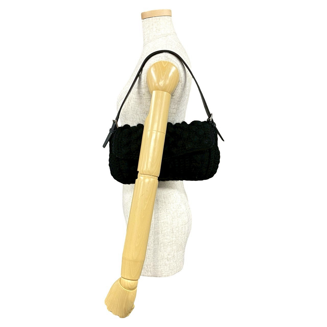 BBERRY 2way Wool Leather Handbag