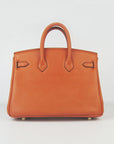 HMS Birkin 25cm Handbag 6068 orange golden