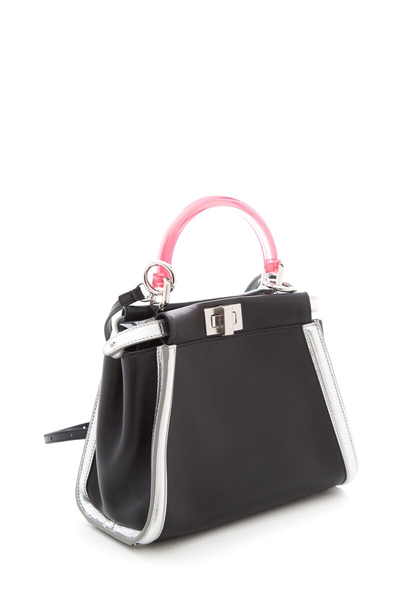 FNDI Black Mini Peekaboo Handbag