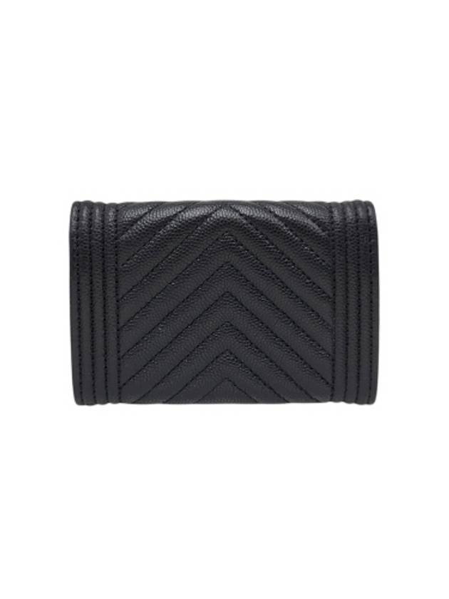 A80603 Black Caviar Skin Boy Chevron Card Business Holder CH