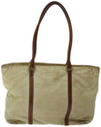PRD Hand Bag Nylon Beige Auth 67215