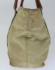 PRD Hand Bag Nylon Beige Auth 67215