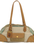 PRD Hand Bag Canvas Beige Auth 67412