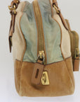 PRD Hand Bag Canvas Beige Auth 67412