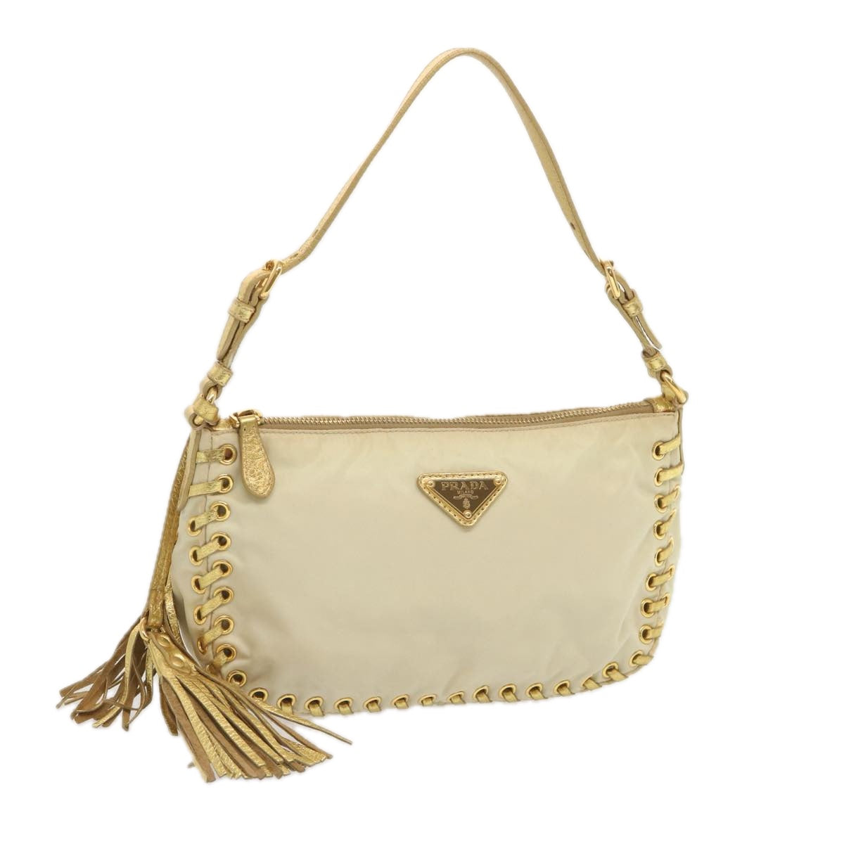 PRD Accessory Pouch Nylon Cream Auth 67745