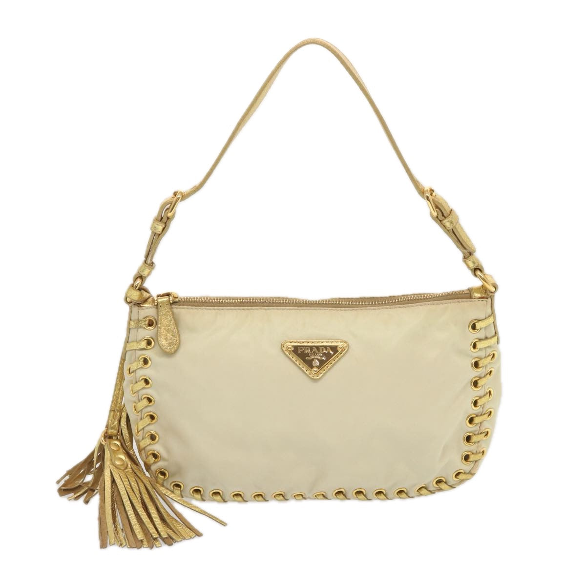 PRD Accessory Pouch Nylon Cream Auth 67745