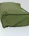PRD Hand Bag Nylon Green Auth 68343