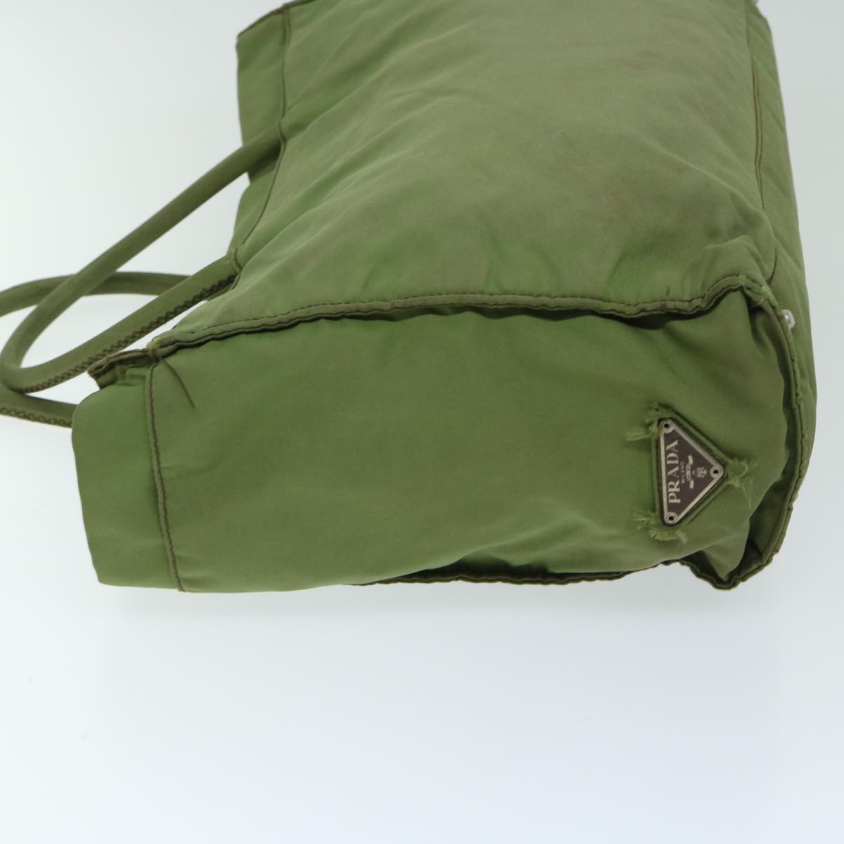 PRD Hand Bag Nylon Green Auth 68343