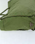 PRD Hand Bag Nylon Green Auth 68343