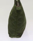 PRD Hand Bag Nylon Khaki Auth 68783