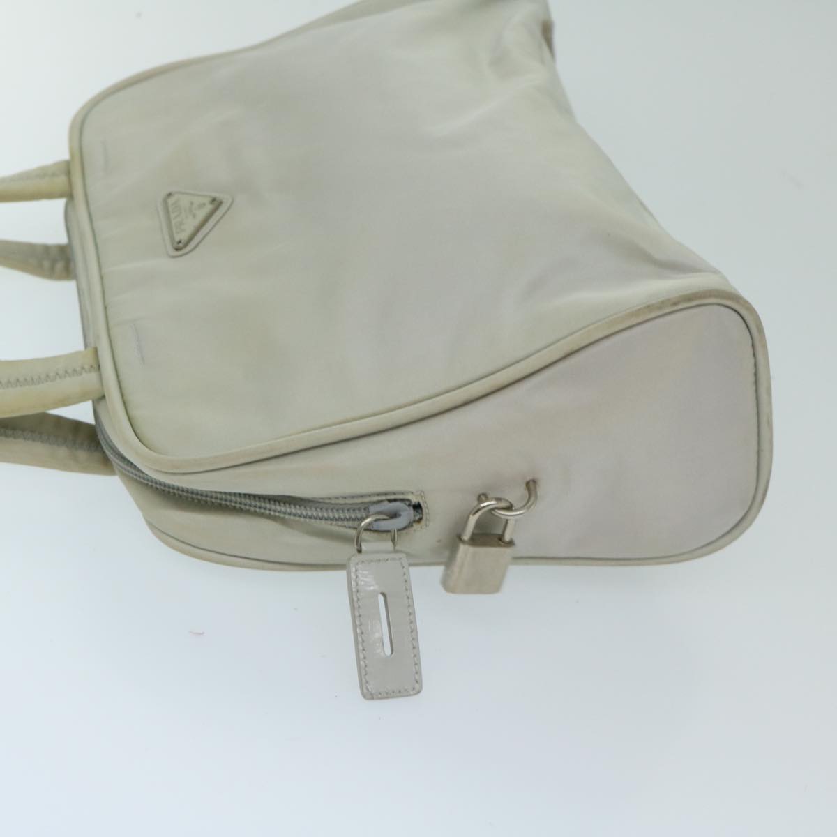 PRD Hand Bag Nylon Gray Auth 68818