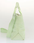 PRD Hand Bag Nylon 2way Light Green Auth 68918A