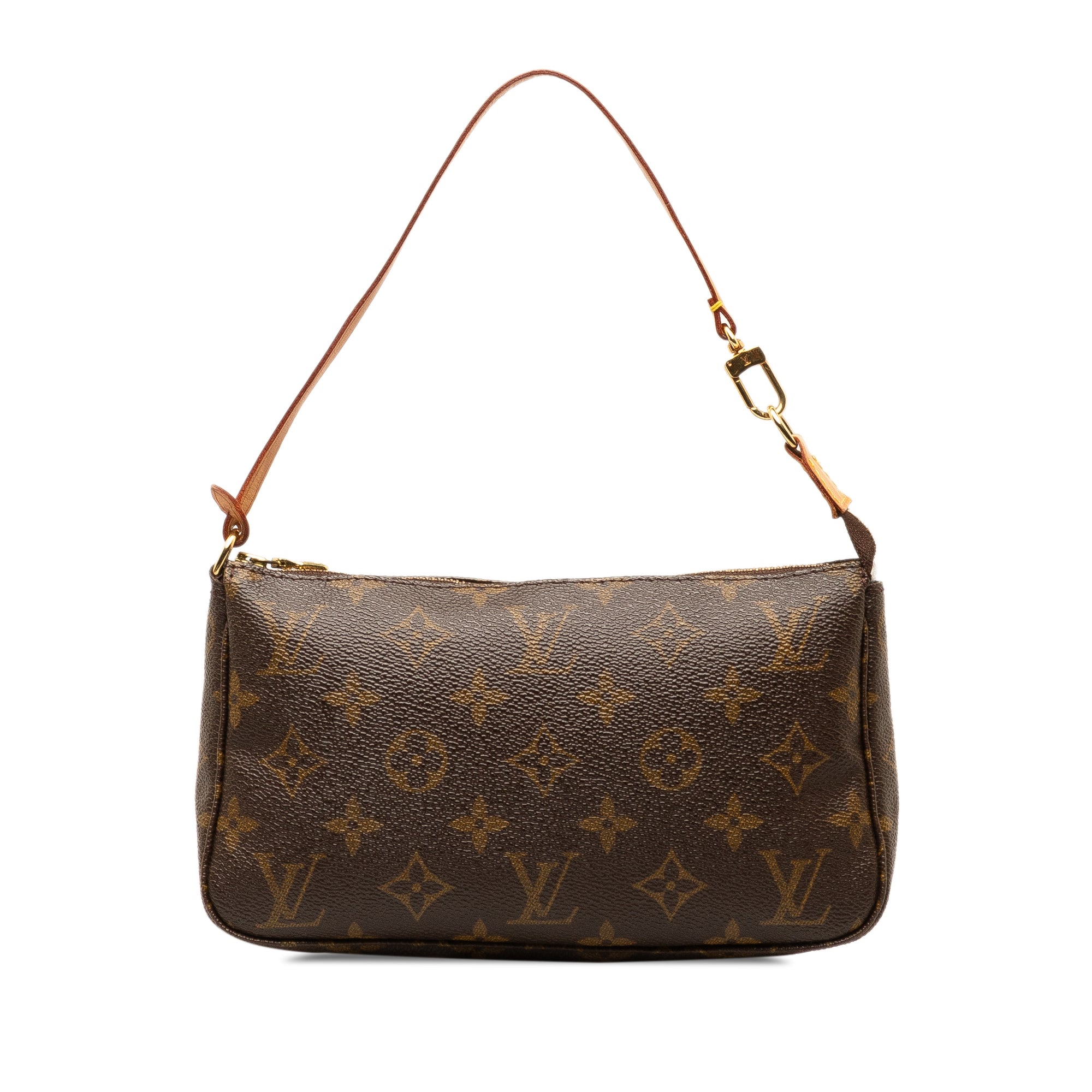Brown LV Monogram Pochette Accessoires Shoulder Bag