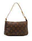 Brown LV Monogram Pochette Accessoires Shoulder Bag