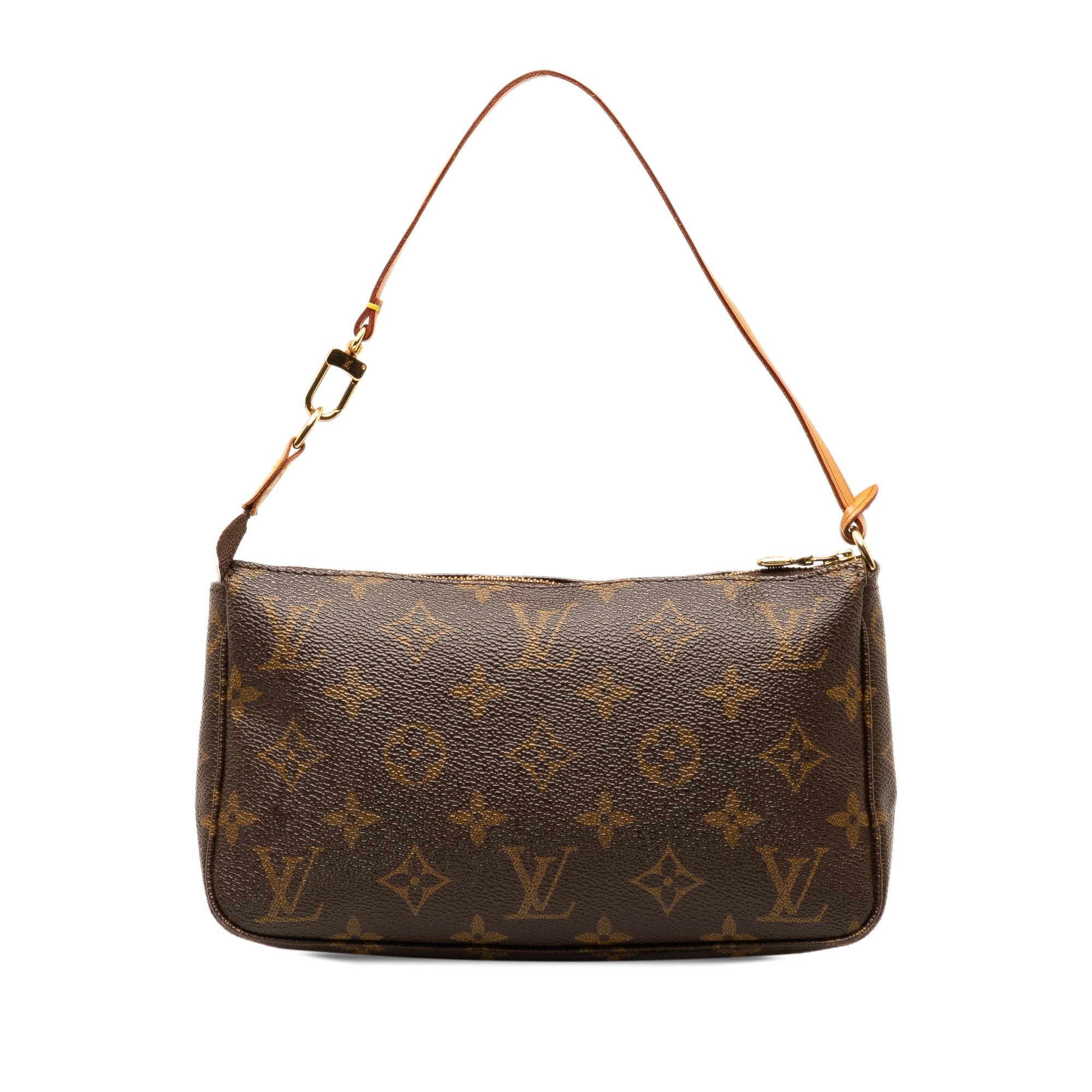 Brown LV Monogram Pochette Accessoires Shoulder Bag