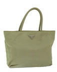 PRD Hand Bag Nylon Beige Auth 69076