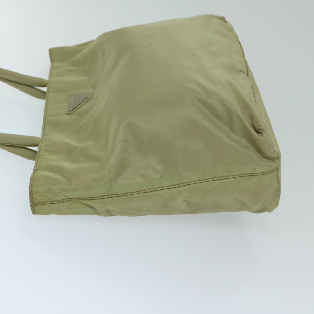 PRD Hand Bag Nylon Beige Auth 69076