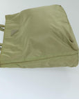PRD Hand Bag Nylon Beige Auth 69076