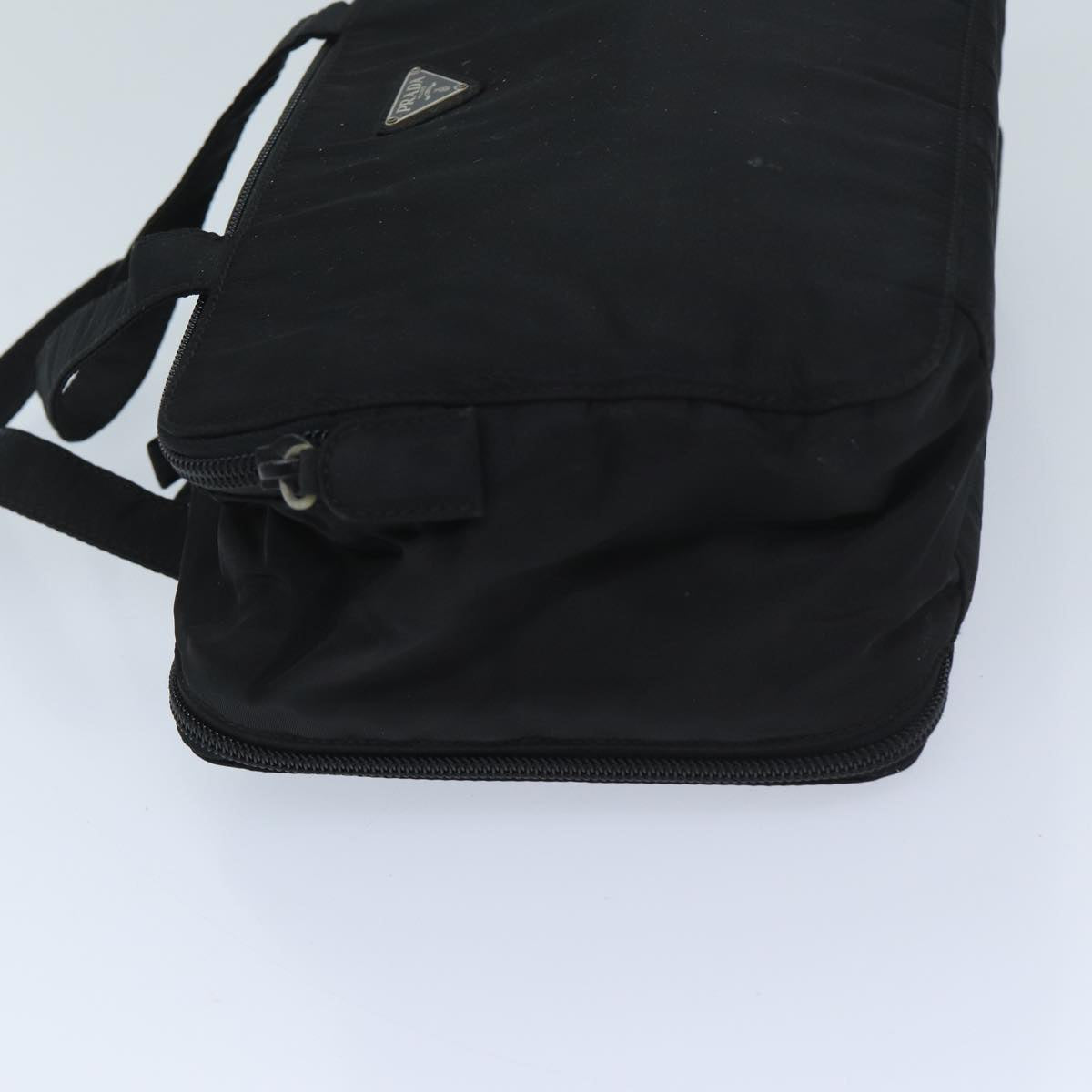 PRD Hand Bag Nylon Black Auth 69742
