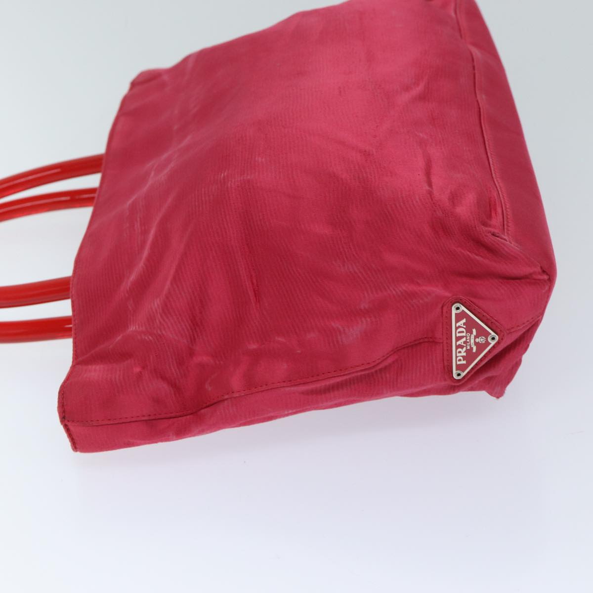 PRD Hand Bag Satin Red Auth 69745
