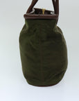 PRD Hand Bag Nylon Khaki Auth 69940
