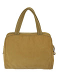 PRD Hand Bag Nylon Beige Auth 69941