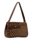 Brown LV Damier Ebene AuBagne Shoulder Bag