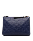 Blue LV Monogram Empreinte Twice Crossbody Bag