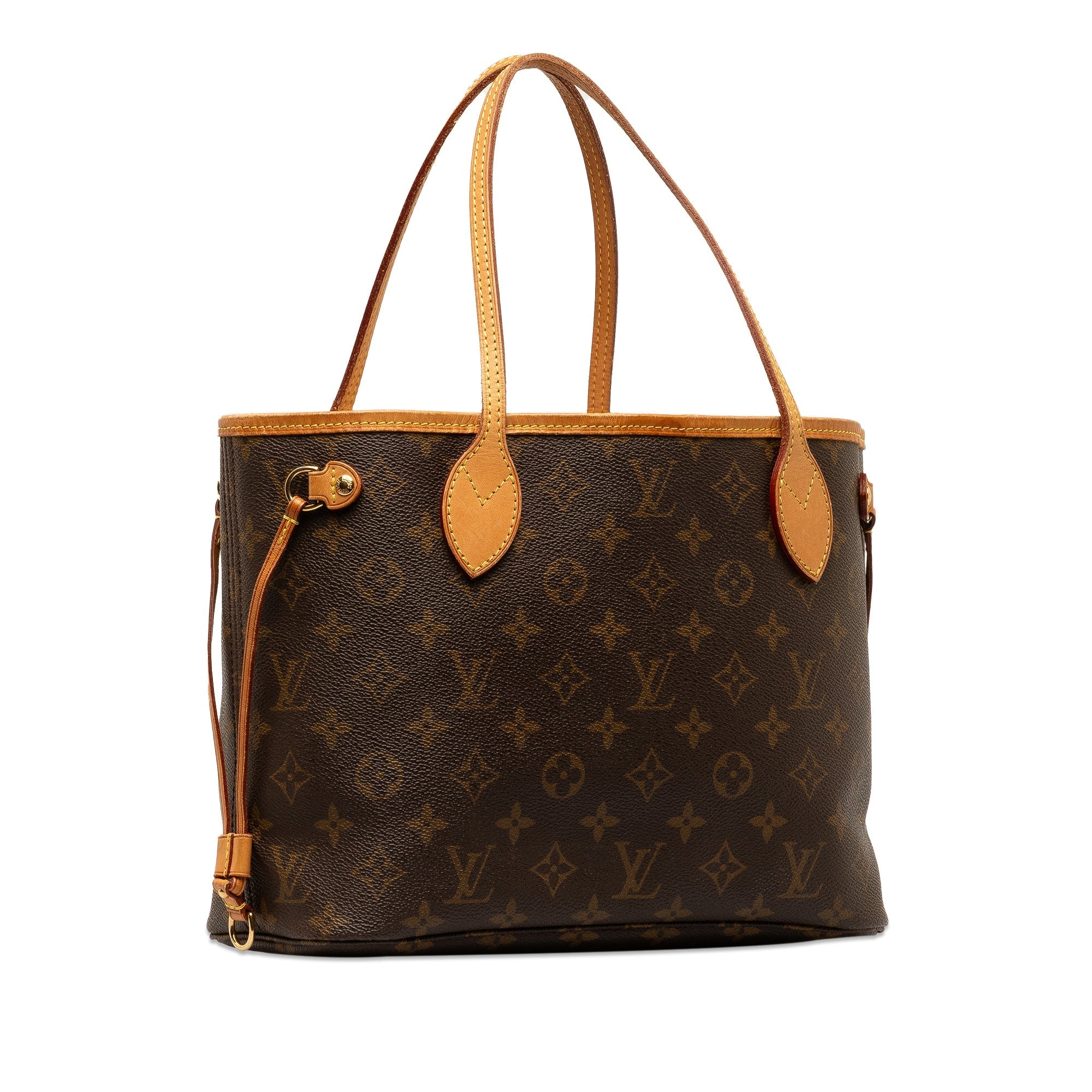 Brown LV Monogram Neverfull PM Tote Bag