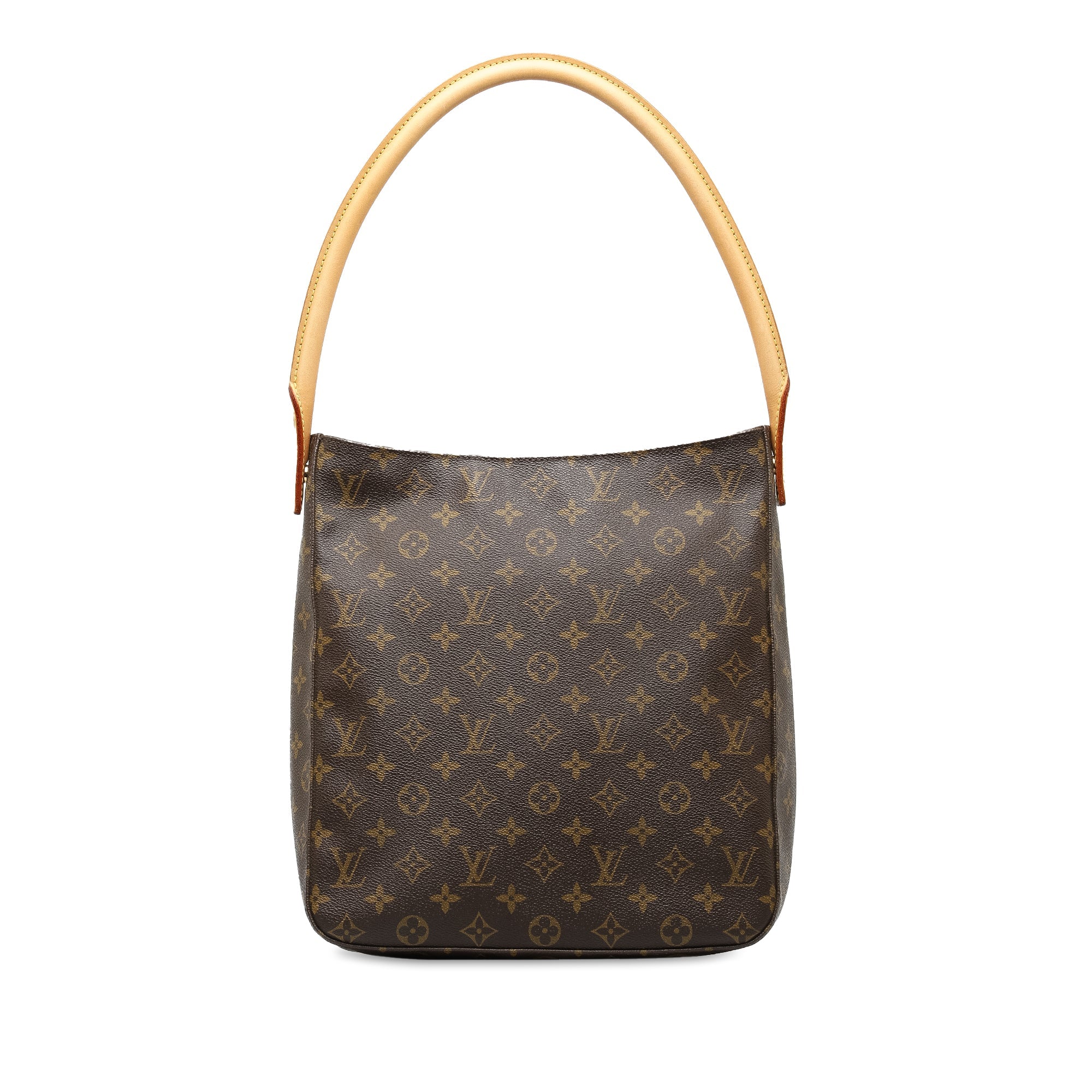 Brown LV Monogram Looping GM Shoulder Bag