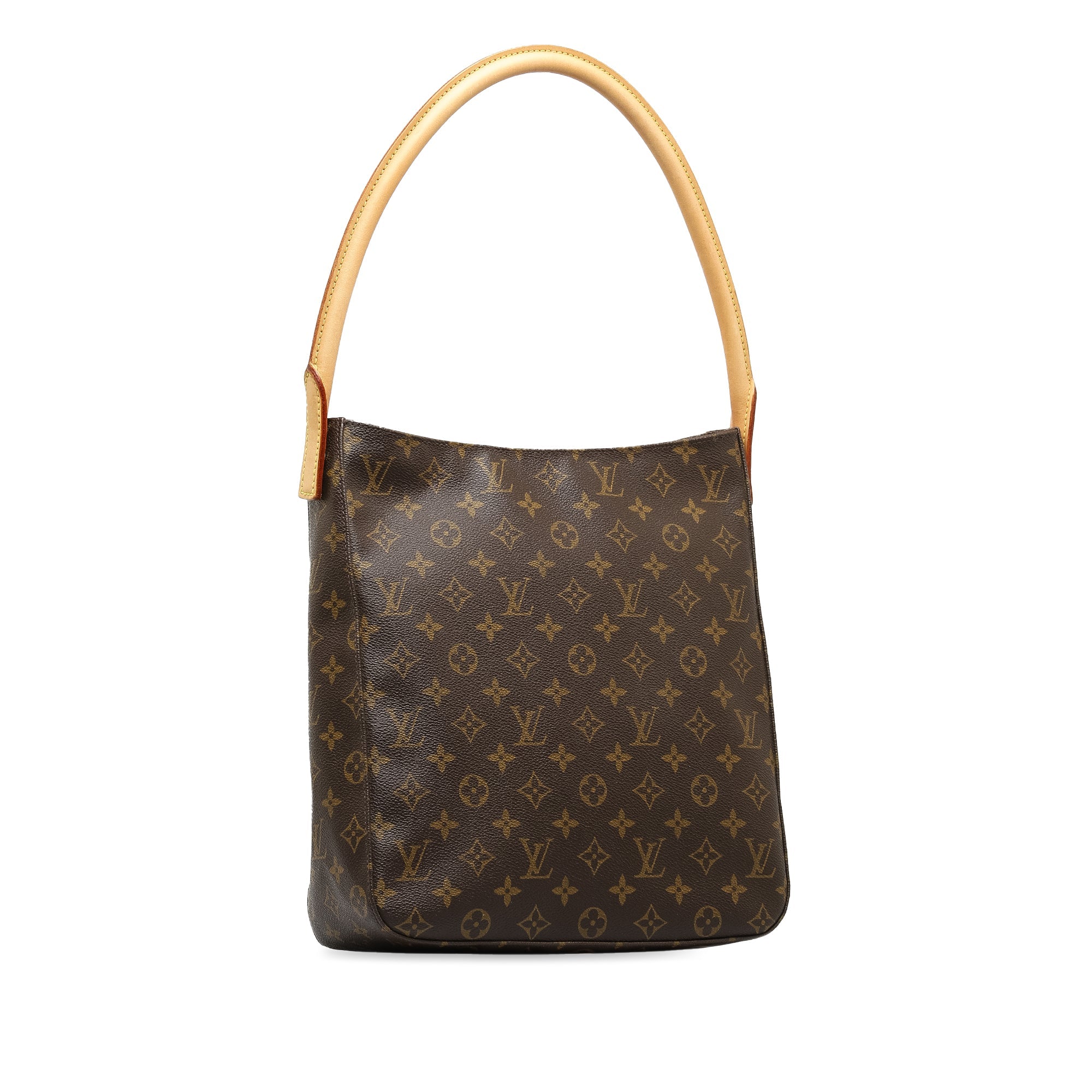 Brown LV Monogram Looping GM Shoulder Bag
