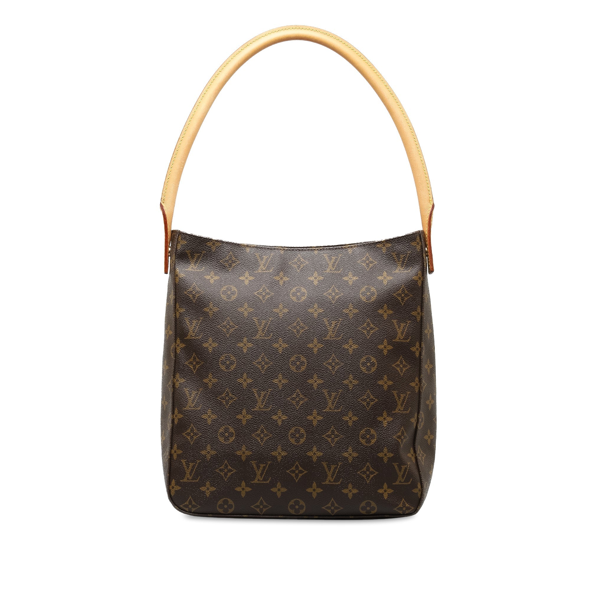 Brown LV Monogram Looping GM Shoulder Bag