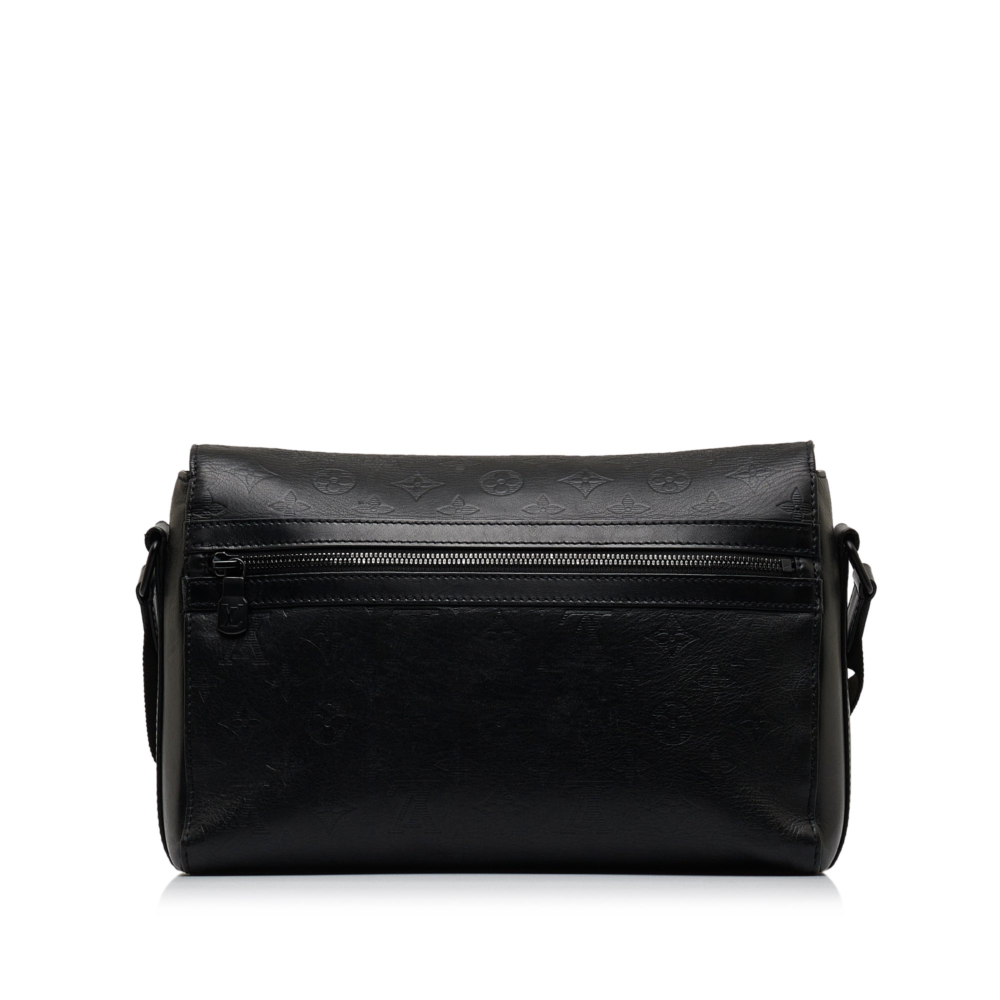 Black LV Monogram Shadow Sprinter Messenger Bag