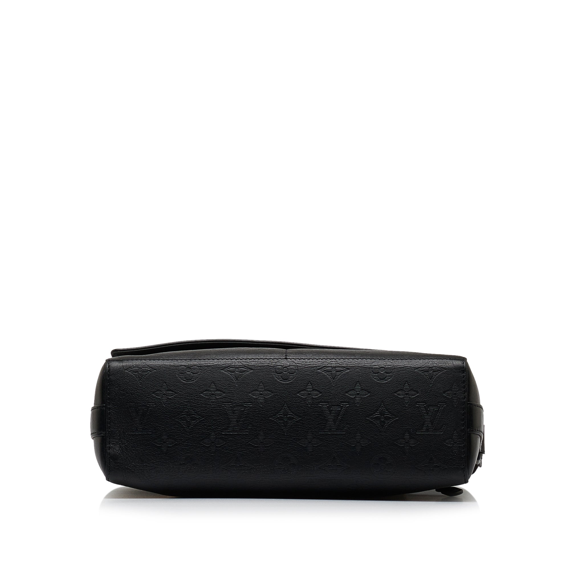 Black LV Monogram Shadow Sprinter Messenger Bag